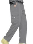 LookMark Men's Cargo Pants Stylish and Comfortable | Men’s Cargo Pants with Multiple Pockets | Ideal for Casual Wear, Outdoor Activities, and Everyday Use (AZ-LM-OG1-CARGO 02 Grey-L)