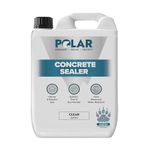 Polar Premium Dust Proof Concrete Floor Sealer for New and Old Concrete Garage, Kitchen, Factory and Warehouse Floors with Subtle Sheen Finish - 5 Litre