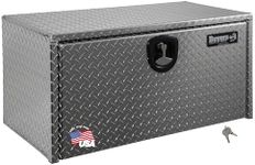 Buyers Products 1705153 Diamond Tread Aluminum Underbody Truck Box with T-Handle Latch, 14 x 12 x 30 Inch