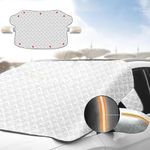 Thicken Hail Cars Cover Hail Protector Car Cover Hail Car Cover SUV Car Cover Against Hail Thicken Hail Blankets for Car Foldable Car Windshield Sun Shade Hail Proof Snowproof Car Cover (Orange)