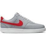 Nike Men's Court Vision LO NN Wolf Grey/University Red-White (DH2987 004), Grey/University Red-white, 8