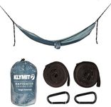 Klymit Camping Hammock 400 lb. Capacity with Heavy Duty Straps and Caribiners - Navigator Series - Blue