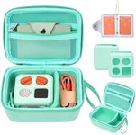 MGZNMTY Travel Storage Case and Thicken Silicone Cover Compatible with Yoto Mini Player - Kids Audio & Music Player and Card Holder for Yoto Card Hold Up to 20 Cards (Green)