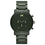 MVMT Chrono Men's Watch - Japanese Quartz Chronograph - Water Resistant 3 to 5 ATM/30 to 50 Meters, Matte Green, 45MM, Chrono