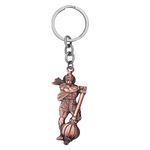 M Men Style Hanumanji | Bajrangbali | Lord Hanuman|Pavanputra Hanuman| Gada |Metal Keychains/Keyring For Men,Women, Car and Bikes and home Copper Skey2024140