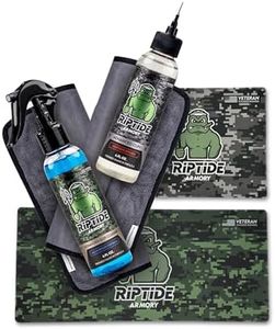 Riptide Armory Advanced Complete Gun Cleaning Kit - Cleans, Lubes, Protects Targeted Long-Lasting Formula - Nano Coat Technology - Veteran Owned & Formulated by Former US Navy Seal (Multi Gun Kit)