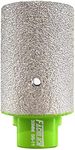 FACHLICH Diamond Finger Bit 1-3/8" Granite Milling Bit 35mm for Enlarging and Shaping or Round Bevel Existing Holes in Porcelain Hard Ceramic Granite and Marble