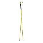 Golfoy Fiberglass Golf Training Alignment Pair Sticks (Yellow)