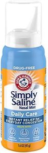 ARM & HAMMER Simply Saline Nasal Care Daily Mist 1.6oz – Instant Relief for Every Day Congestion – One 1.6oz Bottle