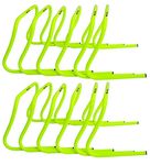 SAS SPORTS PVC Agility Training Hurdle for Track and Fields 12" Set of 12 with Carry Strap