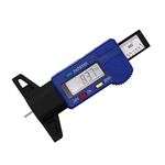 CACHOR Digital Tire Tread Depth Gauge,0-25.4mm Digital Tyre Depth Gauge with LCD Display and Batteries for Cars Trucks Vans SUV (Blue)