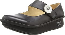 Alegria Women's Paloma Black Leather Clog/Mule 38 (US Women's 8-8.5) Wide