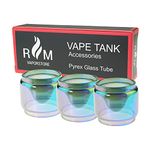 x3 Replacement Bubble Glass for Horizontech Falcon King, Falcon Legend, Falcon 1 and Falcon 2 Tank (Multicolor)