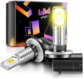 LUYED Newest 881 LED Fog Light Bulb 3000K Amber Yellow 3200LM Extremely Bright 889 898 886 896 894 LED Bulb Replacement for Fog Lights DRL Lights,Pack of 2