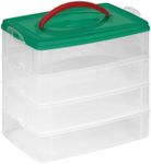 Snapware FBA_ Snap 'N Stack Seasonal (4) 6"X9" Rectangle 2.5" L(6), Medium, Clear