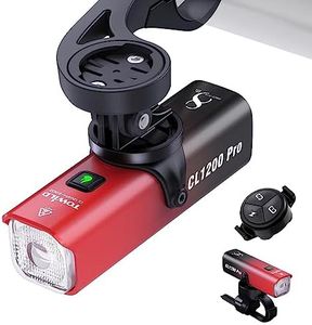 TOWILD CL1200 Pro Bike Lights Front Wireless Control,Quick-Release,1200 Lumens Bicycle Headlight,Mountain Bike Light Rechargeable,IPX6 Waterproof,Headlight for Road,Commuter Bike,for 31.8MM Handlebar