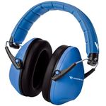 Vanderfields Premium Hearing Protection Ear Defenders - Broad Spectrum Sound Reduction 32 dB at 2K Hz Noise Cancelling - Headset Safety Noise Cancellation - Headphones Kids 3-12 - Light Blue