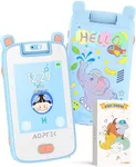 AGPTEK Kids Phone, Touchscreen Toy Phone with 32 GB TF Card,Toddler Cell Phone with Dual Camera, Preschool Learning Device for 3-7 Year Old Child, Christmas Birthday Gifts for Boys & Girls-Blue