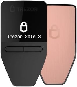 Trezor Safe 3 - Passphrase & Secure Element Protected Crypto Hardware Wallet - Buy, Store, Manage Digital Assets Simply and Safely (Galactic Rose)