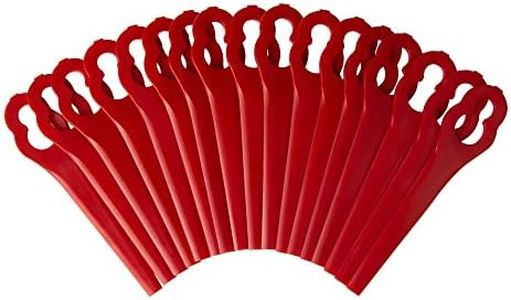 100 Piece PA6 Replacement Blade Set Grass Trimmer Accessories Compatible with Einhell GE-CT 18 Li, GC-CT 18/24 Li, BG-CT 18 Li, RG-CT 18 Li, Plastic Blade for Einhell Cordless Grass Trimmer