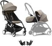 Stokke YOYO3 Stroller from Newborn to Toddler, Easy Folding, Black/Taupe