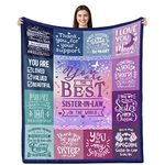 Sister in Law Gifts, Sister in Law Birthday Gifts, Gifts for Sister in Law Blanket, Birthday Gifts for Sister in Law, Sister in Law Wedding Gifts, Sister in Law Gifts for Women Throw Blanket 50"x 60"