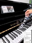 Piano Key Labels, Piano Note Stickers Removable for 88/76/61/54/49/37 Keyboard Reusable Silicone Strips Large Bold Letter for Beginners Kids (Classic Black)