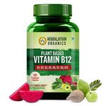 Himalayan Organics Plant Based Vitamin B12 Supplement | B1,B2,B3,B5,B6,B7,B9,Moringa| Boost Energy Level | Good For Digestion And Nerve Health | Glowing Skin For Men & Women - 120 Vegetarian Capsules