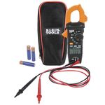 Digital Clamp Meter, Auto-Ranging 400 Amp AC/DC and Non-Contact Voltage Tester Measurements, Klein Tools CL120, Orange