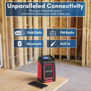 DigiFunk Work Site Radio – Portable, Red