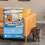 Furniture Protectors from Cats - 10-Pack XXL Couch Protector for Cats - Anti Cat Scratch Furniture Protectors Guards - Sofa Corner Scratching Training Tape Cat Scratch Deterrent for Furniture Plastic