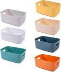 OWill 7-Pack Plastic Storage Bins a