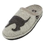 Haflinger Flair Dachshund, unisex adult slippers, Gray (Stone Gauze 84) , 4 UK ( 37 EU )