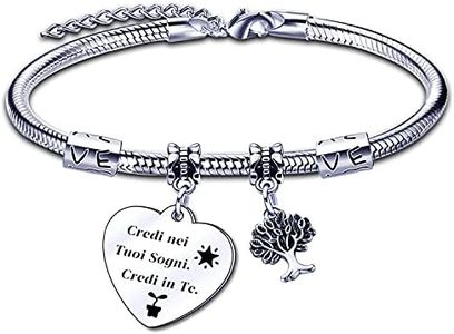 GUO Amica Regalo Bracciale,Donna Braccialetti,Regalo Migliore Amica Donna AmiciziaLa vera amicizia Regalo di Laurea, Regalo di Compleanno