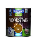 Johnstone's Woodcare Indoor and Outdoor Woodstain - Natural Oak 250ml