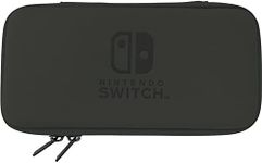 HORI Slim Tough Pouch Protective Carrying Case with Game Card Storage (Black) - Nintendo Switch Lite