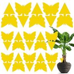 Fruit Fly Trap, 15 Pack Fruit Fly Killer Yellow Sticky Bug Insect Killer Double-sided Insect Catcher Sticky Bug Sticky Fruit Fly Killer for Houseplant Fly Insect Control