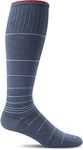 Sockwell Men's Circulator Graduated Compression Socks, Denim, Medium/Large