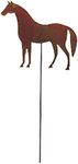 35 Inch Horse Rusted Garden Stake