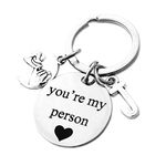 Initial Keychain,Pinky Promise You're my person Keychain, Birthday, Lovers, Best friends, boyfriend girlfriend couple, Christmas gifts