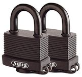 ABUS 70/45 KA Marine Padlock - 2-Pack Keyed Alike | Waterproof, Rust-Resistant Lock for Outdoor Use & Harsh Conditions
