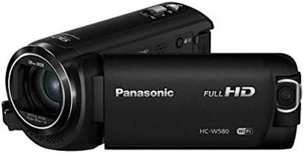 Panasonic HCW580K Full HD Camcorder with Wi-Fi, Built with Multi Scene Twin Camera (Black)
