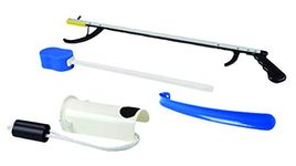 FabLife Hip Kit with 32" Reacher, Contoured Sponge, Formed Sock Aid, 18" Plastic Shoehorn