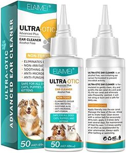 Dog Ear Cleaner 2Pack- Removal Ear Hair Liquid for Pets, Ear Cleaner Alcohol Free, Dog Ear Infection Treatment, Supports Infection Prone Ears, Ear Odor in Pets