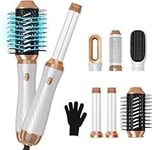 Hot Air Styler Set 6 in 1, UKLISS Blow Dryer Brush in one - Hairdryer and Styler Volumizer Brush Straightener Brush Massage Hot Air Brush for Hair Styling Hair Dryer Brush, Best Gifts for Women