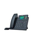 Yealink SIP-T33G Entry-level IP Power over Ethernet Corded Phone with 4 Lines, HD Voice and 2.4 Inch LCD Colour Display with Backlight (320 x 240 Pixel) - Black