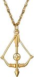 PROSTEEL Bow & Arrow Necklace,Necklaces Pendants,18K Gold Plated,Hiphop,Mens Jewelry,Wonder Woman,Valentine's Day,Gift,PSP2933J