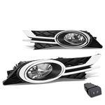 DNA Motoring FL-ZTL-184-CH Driving Fog Lamps + Switch (Driver and Passenger Side)