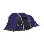 Eurohike Rydal 400 Air Tent for 4 People with Porch and Living Area, 4 Man, Inflatable, Easy to Pitch, Tunnel, Sewn In Groundsheet, Family Camping, Festivals, Weekend Trips, 2000mm HH, Blue