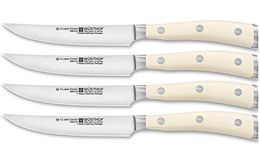 Wusthof Classic Ikon 4-Piece Steak Set, Creme